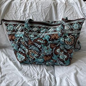 Very Bradley Java Blue Overnight Bag